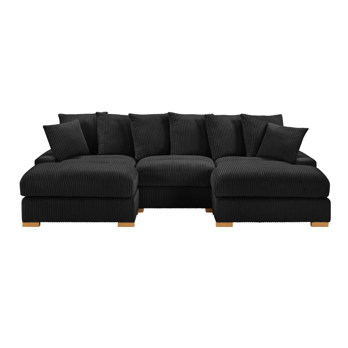 Azura Black Corduroy Modular Sectional