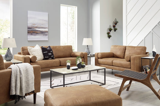 Telora Sofa, Loveseat, Chair and Ottoman