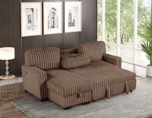 Poland  Reversible Sectional With Pull-Out Bed