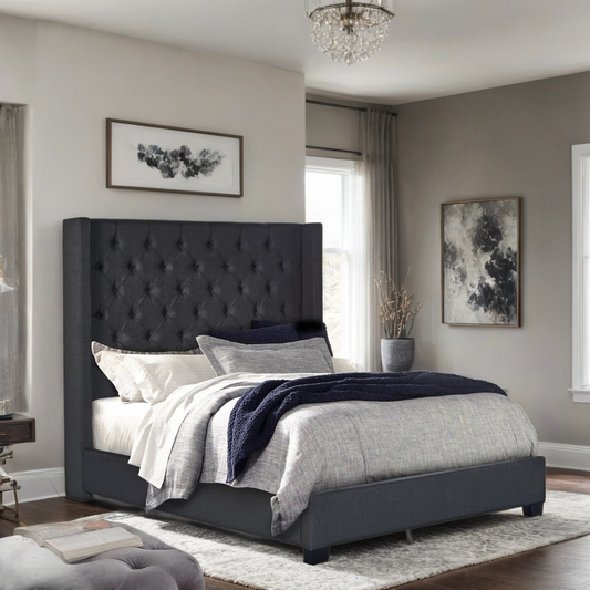 HH404 Charcoal Bed Frame
