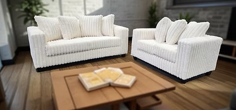 Gia (Ivory)Sofa & Love