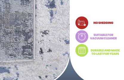 P-22103A-GREY/DENIM- Rug