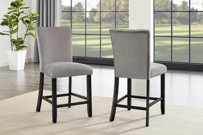Larry 7-Piece Counter-Height Dining Set | Gray & White