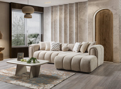 Lis Sand Boucle Sectional