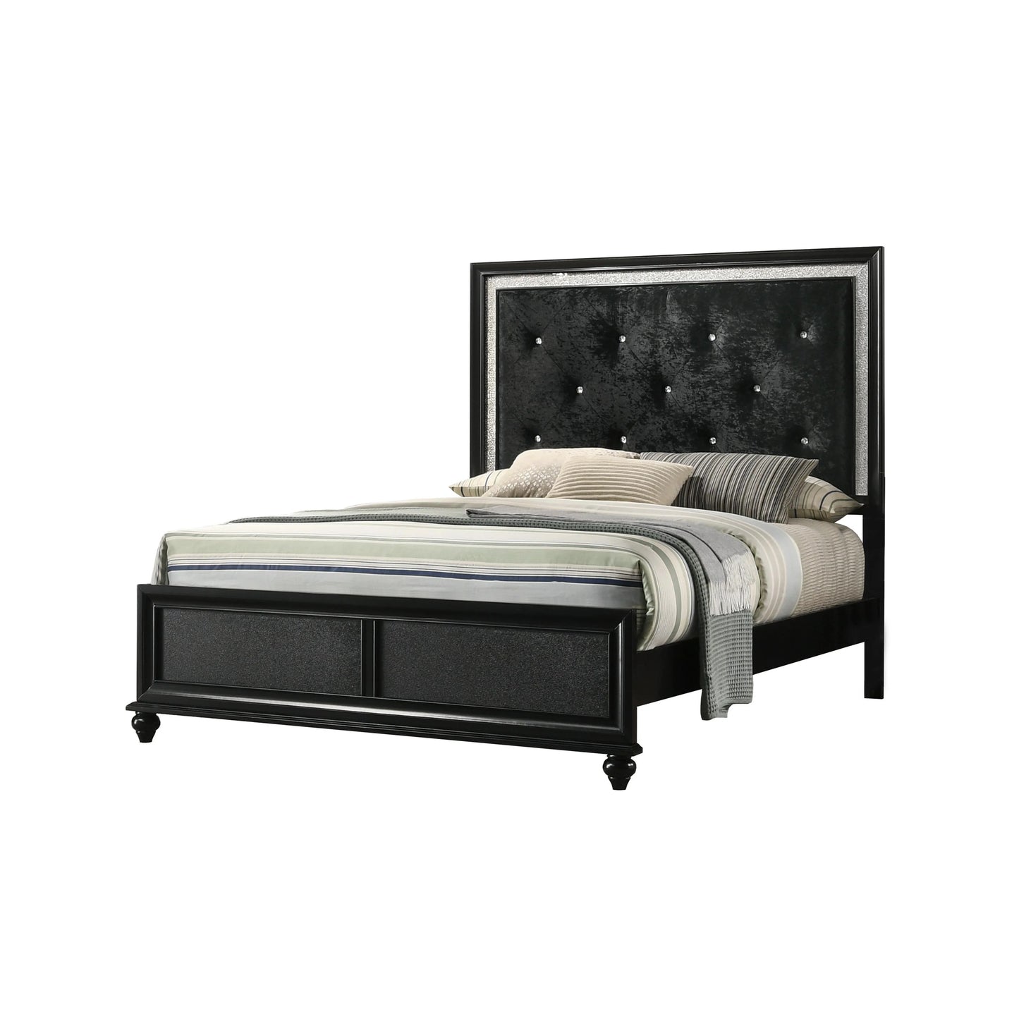 B4398 LILA BLACK BEDROOM