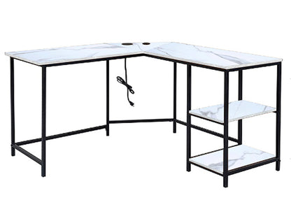 D-93082 MEZZO FAUX MARBLE CORNER DESK