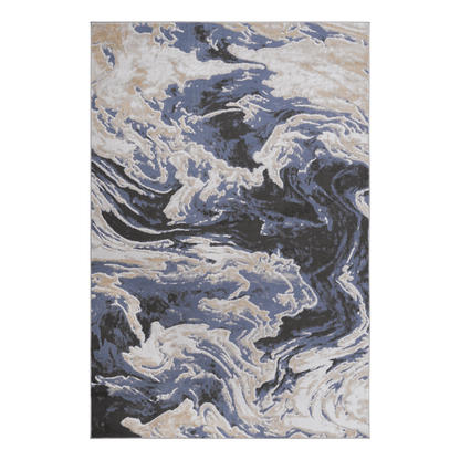 P-22109A-BLUE/IVORY Rug