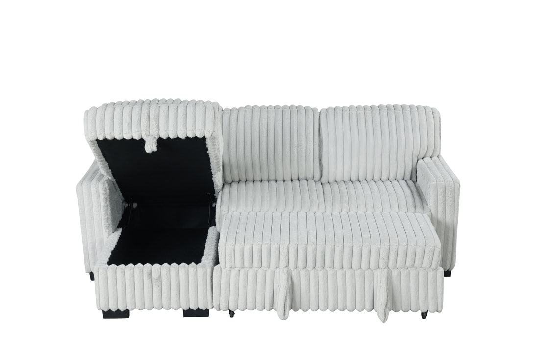 Poland  Reversible Sectional With Pull-Out Bed