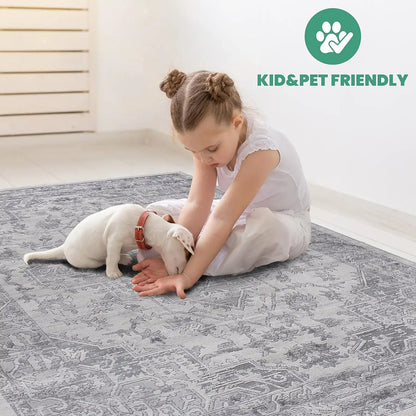 Marfi Silver Runner Area Rug