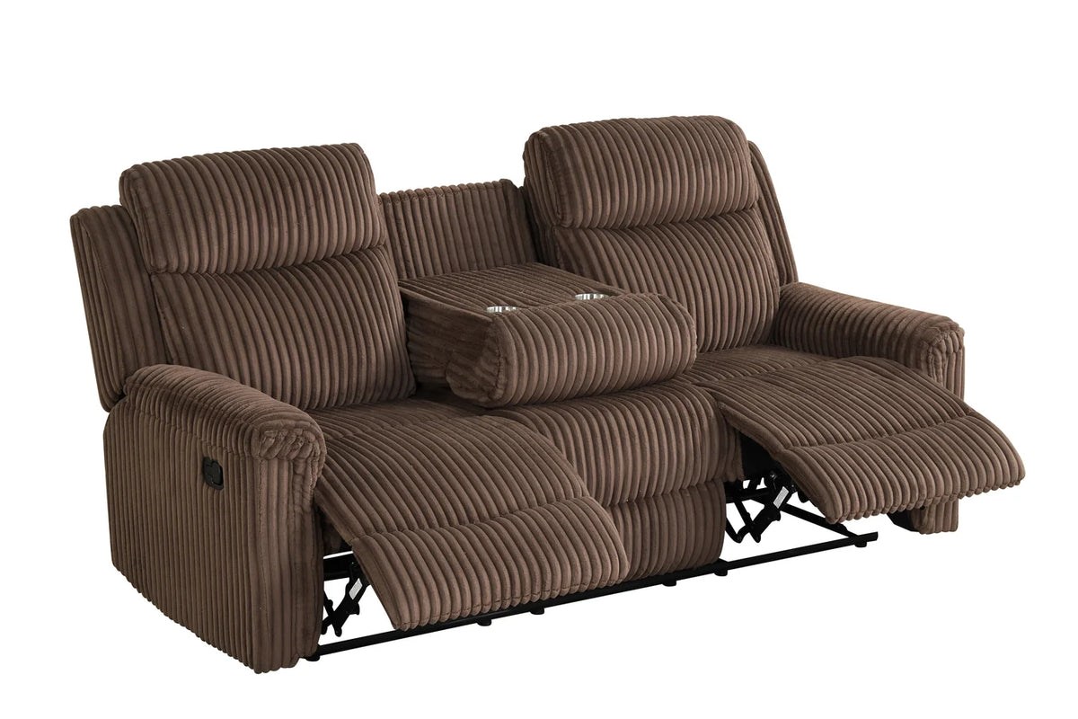 Grace Brown Corduroy Reclining Living Room Collection