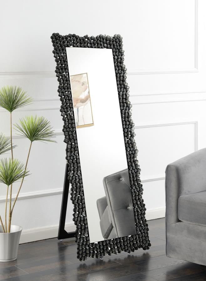 Mckay Acrylic Frame Standing Mirror Smokey Grey