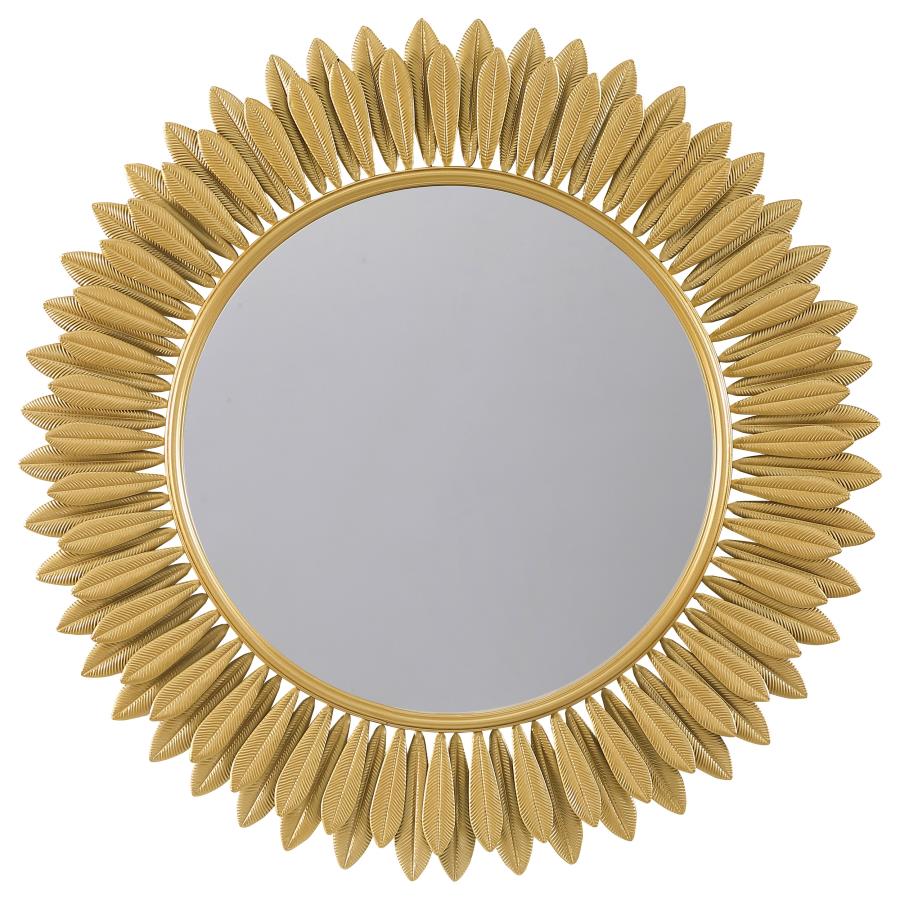 Espejo de pared Sunburst de Tuscany dorado