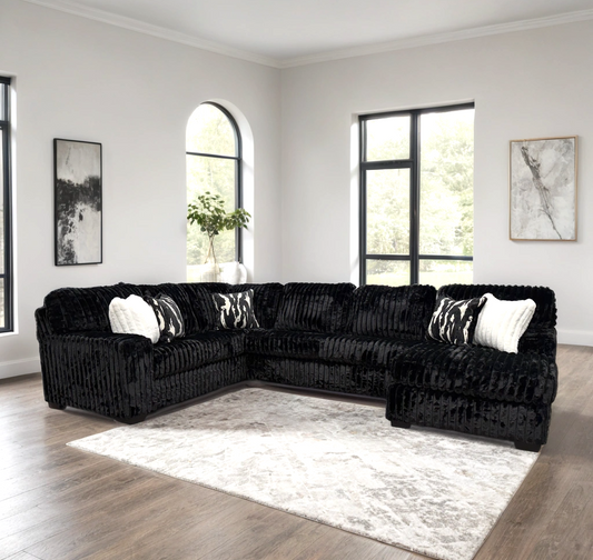 AVA Sectional (Black) NEW ARRIVAL
