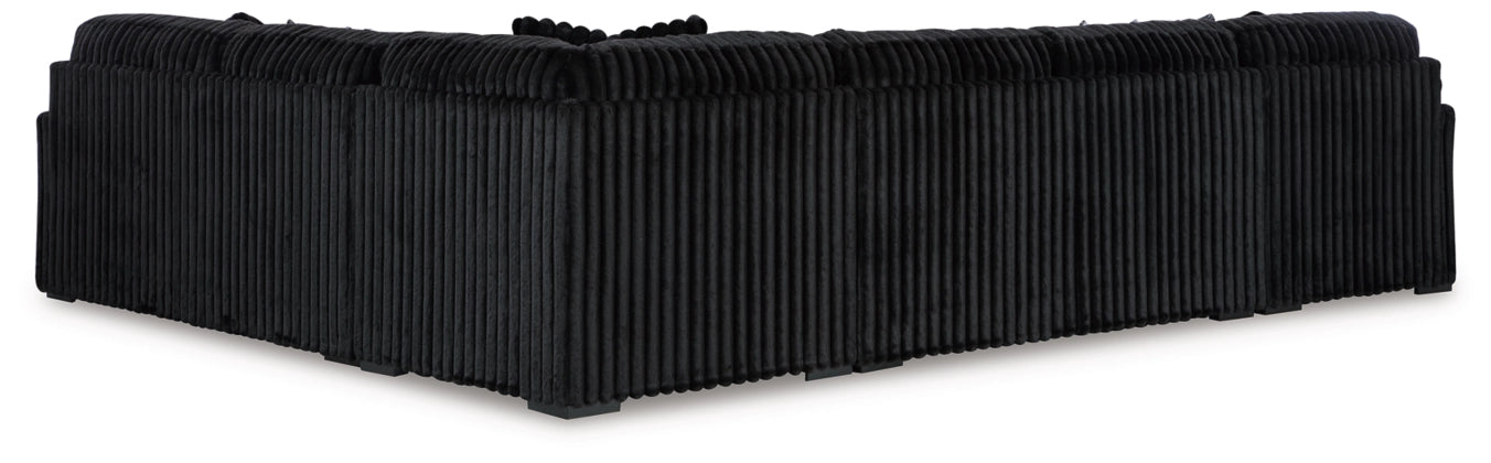 Midnight-Madness  4-Piece Sectional with left Chaise