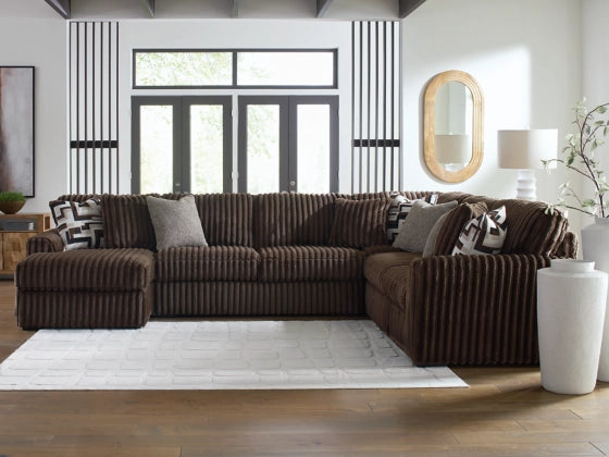 Midnight-Madness  4-Piece Sectional with left Chaise