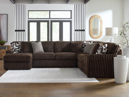 Midnight-Madness  4-Piece Sectional with left Chaise