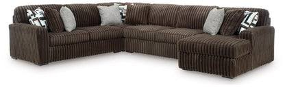 Seccional de 4 piezas Midnight-Madness con chaise longue (fecha de entrega estimada, 27/11/24)