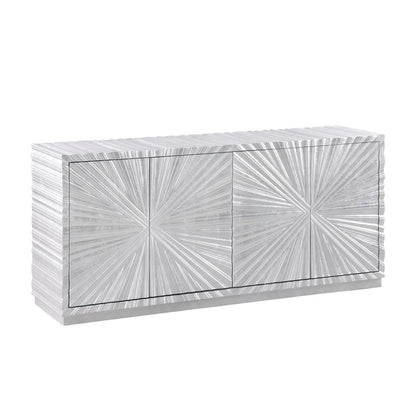 Selene Silver Leaf Console