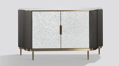 Solara Sideboard — Dark Silver | Sintered Stone Top