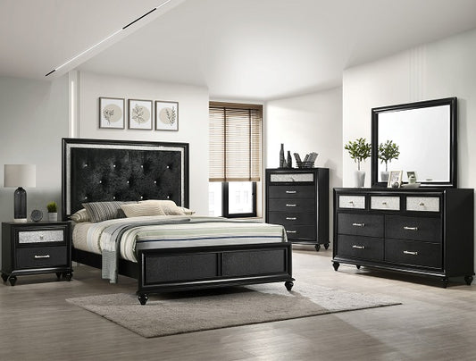 B4398 LILA BLACK BEDROOM