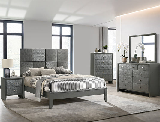 DENKER GUNMETAL BEDROOM