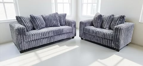 Gia (Grey) sofa & love