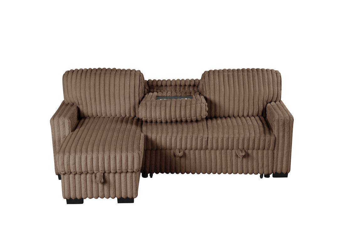 Poland  Reversible Sectional With Pull-Out Bed