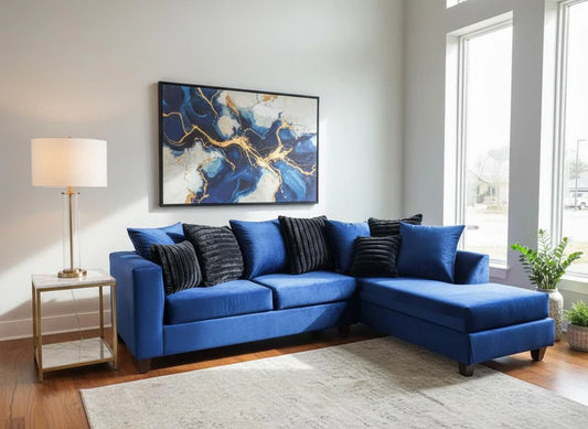 Kora   Sectional  (Blue)