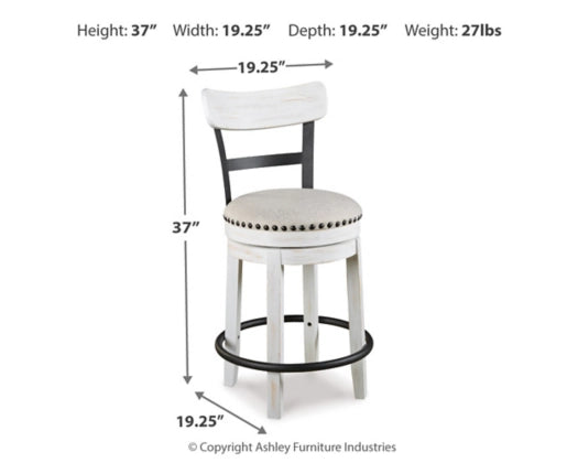 Valebeck UPH Swivel Barstool (1/CN)