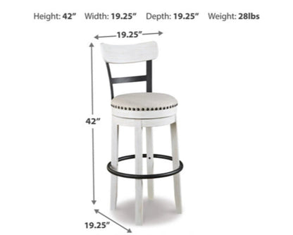 Valebeck Tall UPH Swivel Barstool(1/CN)