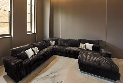 Texas 4pc Sectional  (Chocolate)