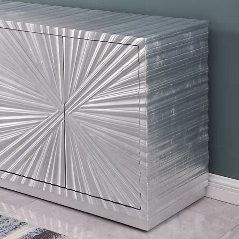 Selene Silver Leaf Console