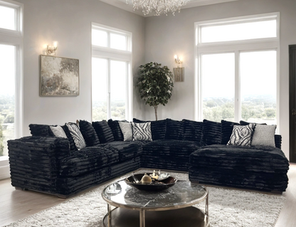 Clay Black - Oversized Sectional