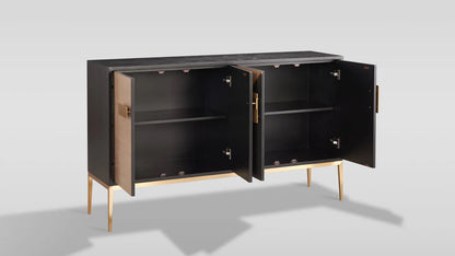 Divolia Sideboard (Grey and Black)