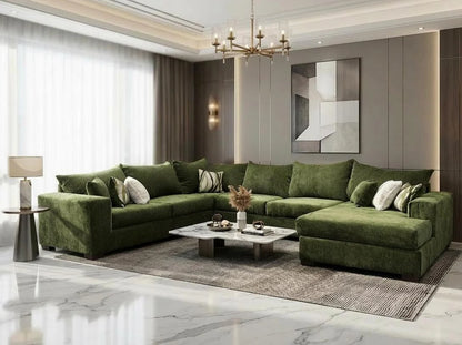 Cactus 4-Piece Sectional – Green