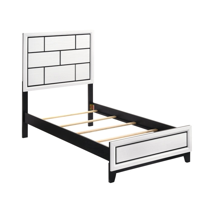 Davi- Twin bed wht