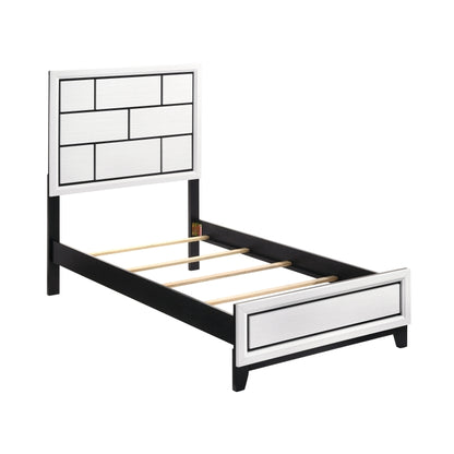 Davi- Twin bed wht