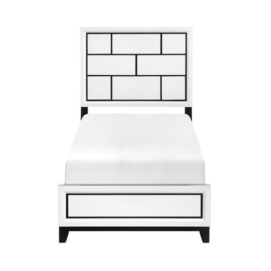 Davi- Twin bed wht