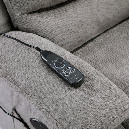 Sereno Gray Power Lift Recliner with Massage, Heat & USB Charging