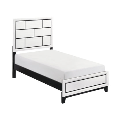 Davi- Twin bed wht