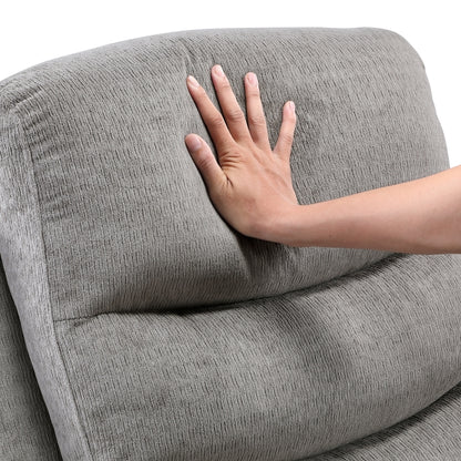 Sereno Gray Power Lift Recliner with Massage, Heat & USB Charging