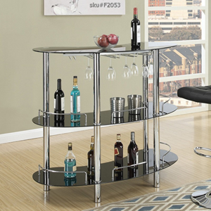 F2053 SOPORTE DE BARRA DE CRISTAL NEGRO MW