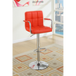 Palomar 2 Adjustable Height Bar Stools RED and Chrome