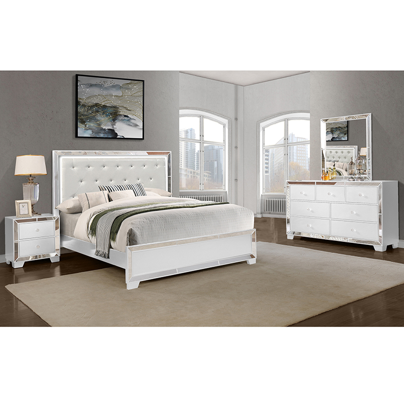 Belisa Queen Bed, White