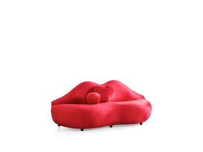 Lips Velvet Loveseat