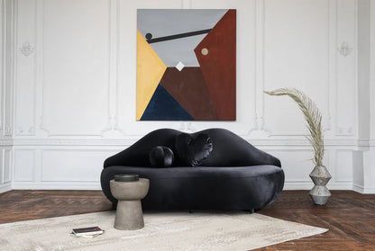 Lips Velvet Loveseat