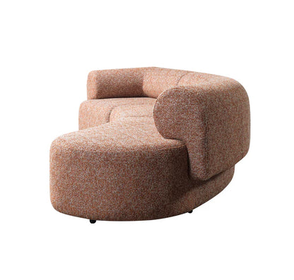 Lena  Boucle 3-Piece Curved 145" Sectional