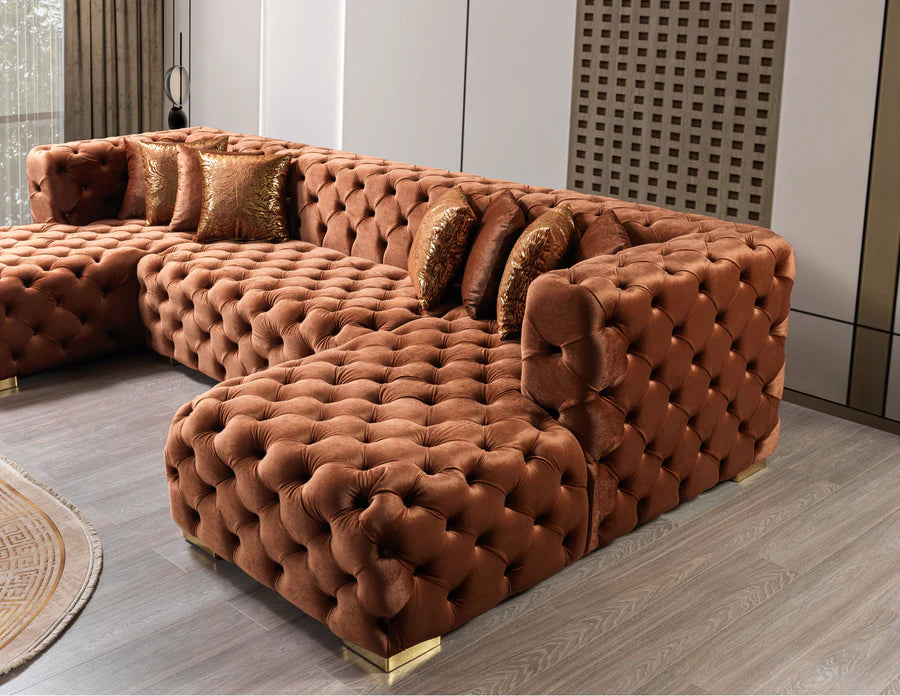 Neva  Velvet Double Chaise