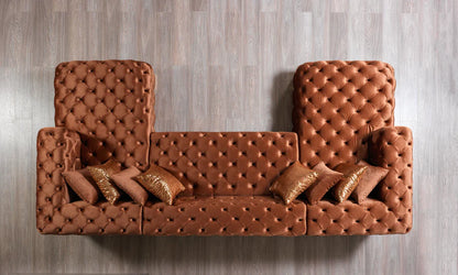 Neva  Velvet Double Chaise