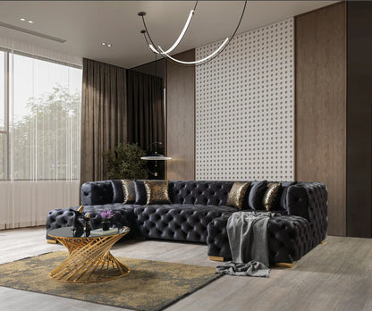 Neva  Velvet Double Chaise